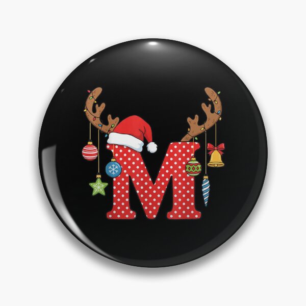 Item preview, Letra M Navidad Monograma Alfabeto Inicial Ornamento Santa designed and sold by AnitaBice.