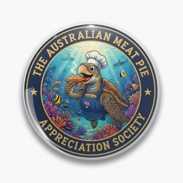 Item preview, The Meat Pie Sea Turtle designed and sold by The Australian Meat Pie Appreciation Society.