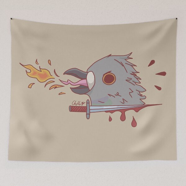 Item preview, Fire Breathing Pigeon designed and sold by PretyChepPigins.