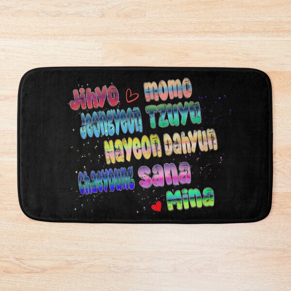 Item preview, Twice Member Names Colorful – K-pop Fan Art designed and sold by arorar.