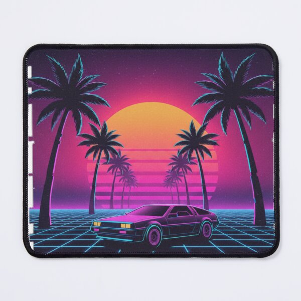Item preview, Synthwave Poster | Retro 80s Car & Palm Trees | Neon Sunset Outrun Aesthetic Art designed and sold by Magounette.