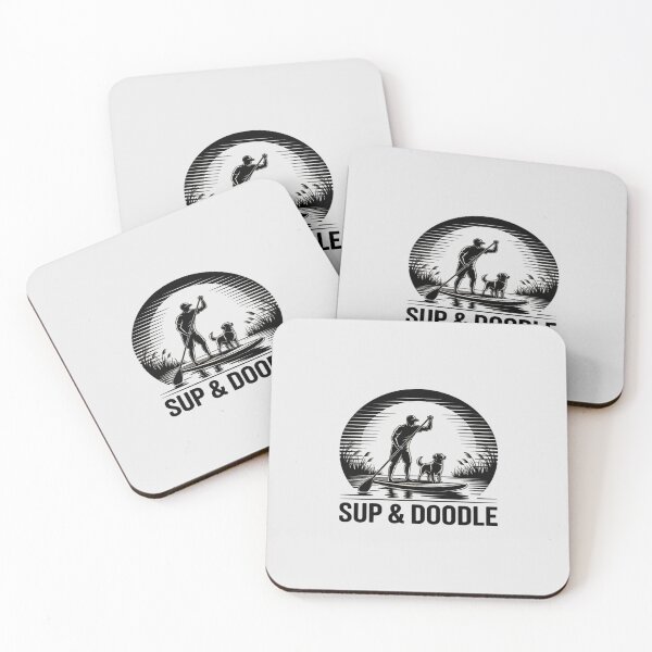 Item preview, SUP & Doodle Dog Lover Paddleboarding designed and sold by TechnicalSara.