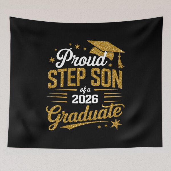 Item preview, Super Proud Step Son of 2026 Graduate Graduation Family designed and sold by TechnicalSara.