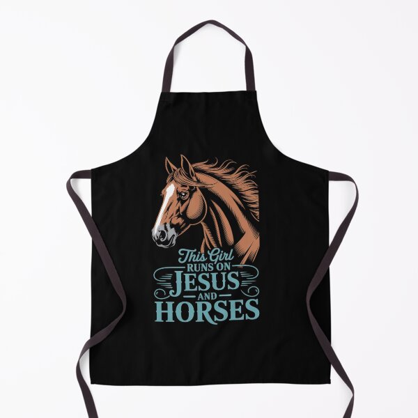 Item preview, Christian THIS GIRL RUNS ON JESUS & HORSES Equestrian Rider  designed and sold by estellaken.