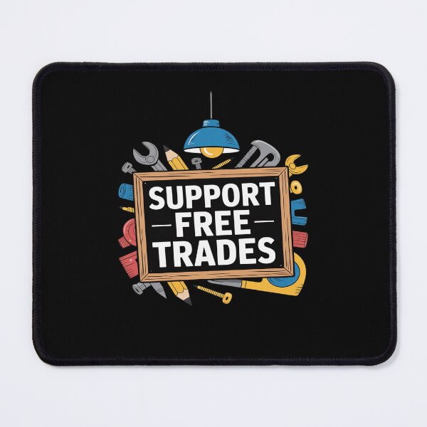 Item preview, Support Free Trades Cool Trading Barriers Anti-Tariff designed and sold by TechnicalSara.