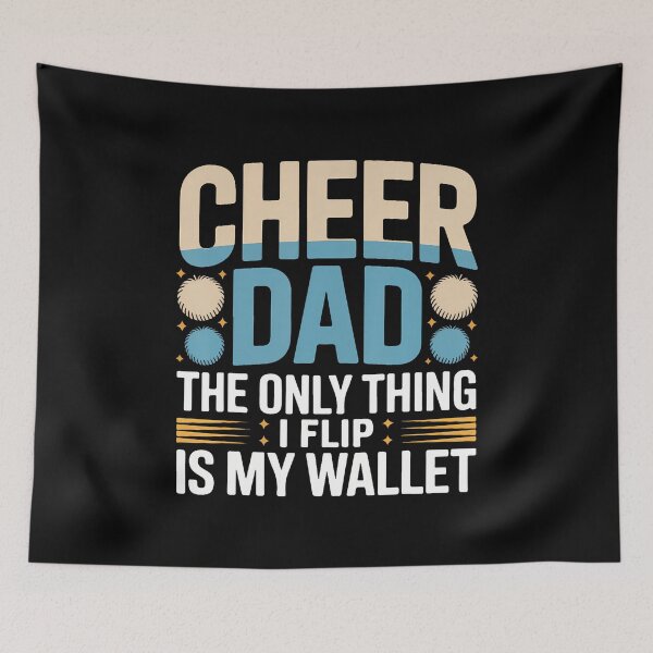 Item preview, Cheer Dad The Only Thing I Flip Is My Wallet designed and sold by JenniferJanice.