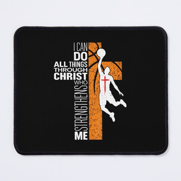 Item preview, Philippians 413 Christian Basketball Religious Bible Verse designed and sold by MonicaSophie.