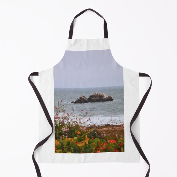 Item preview, Shoreline View with Wildflowers and Rocks designed and sold by Phakade's Photos.