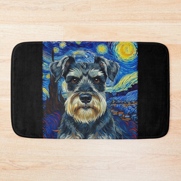 Item preview, STARRY NIGHT - MINIATURE SCHNAUZER | Pets and Dogs lovers for Men and Women t-shirt designed and sold by panchiTWO.