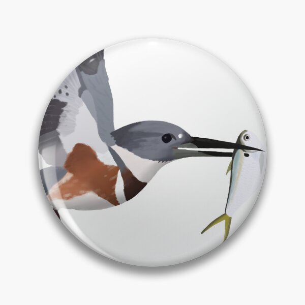 Item preview, Belted Kingfisher with a Shad designed and sold by Joe Hernandez.