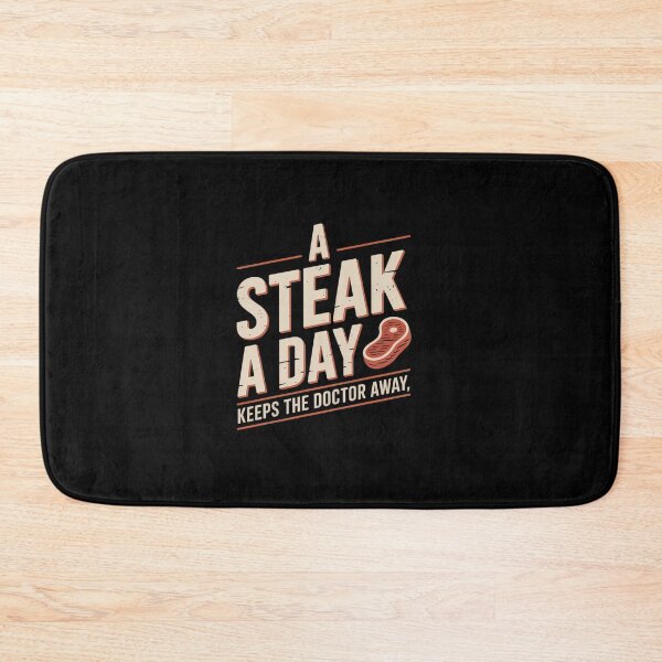 Item preview, A Steak A Day Carnivore Diet Anti-Vegan Anti-Vegetarian  designed and sold by estellaken.