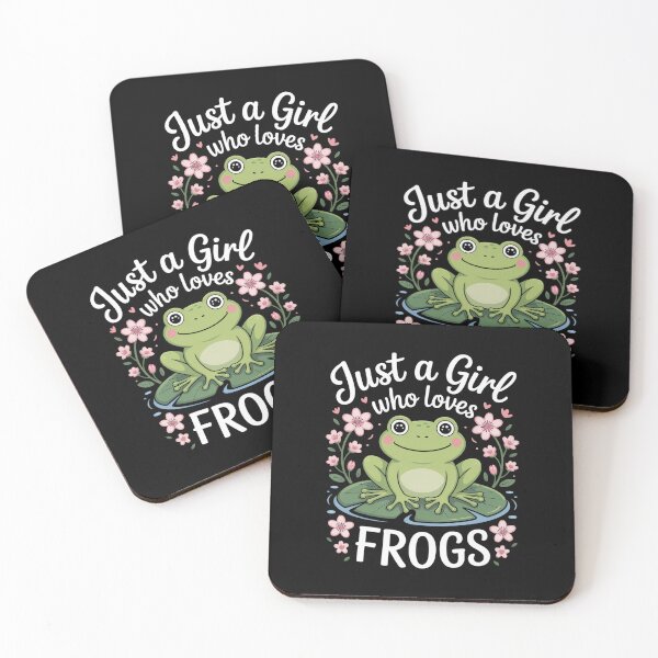 Item preview, A Girl Who Loves Frogs Kawaii Frog Lovers Women Girls Kids designed and sold by RayArmstrong.