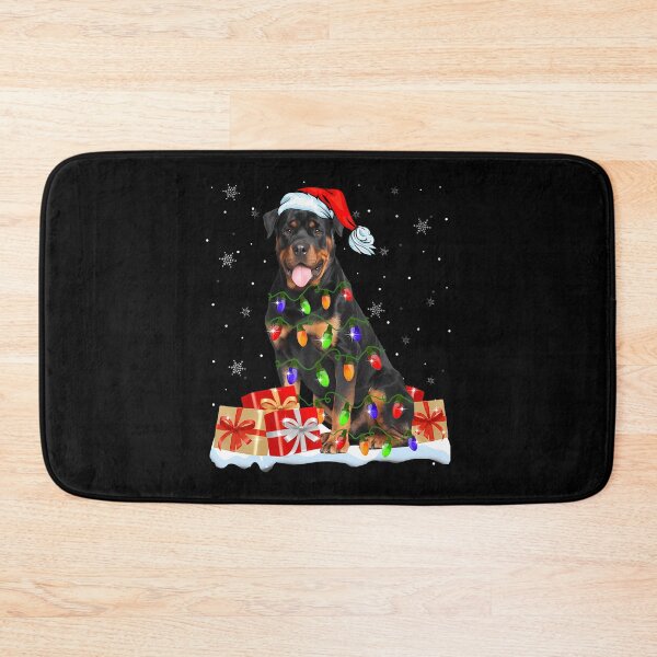 Item preview, Rottweiler Santa Christmas Tree Light Xmas Puggy Lover Gifts designed and sold by JosephineEdith1.