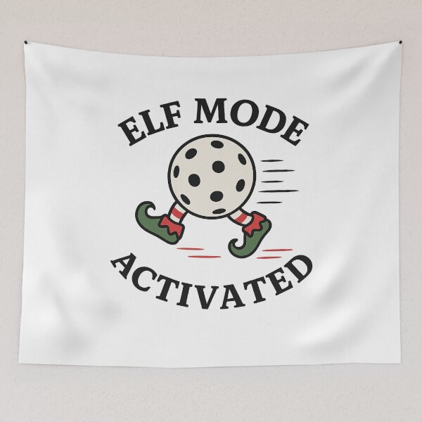 Item preview, Elf Mode Activated – Holiday Pickleball Speed Burst designed and sold by techy-rrr.
