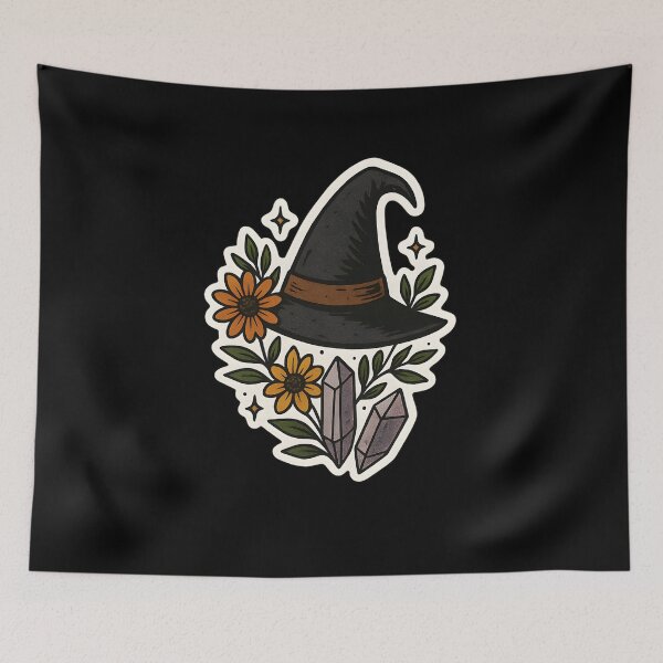 Item preview, Witch Hat With Crystals Flowers designed and sold by StaceyALangner1.