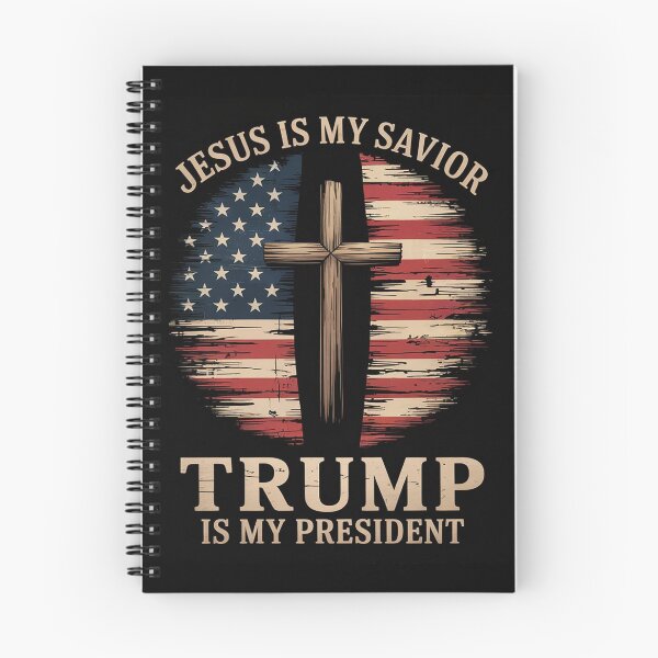 Item preview, Jesus Is My Savior Trump Is My President American Flag  designed and sold by KonstanKoraner.