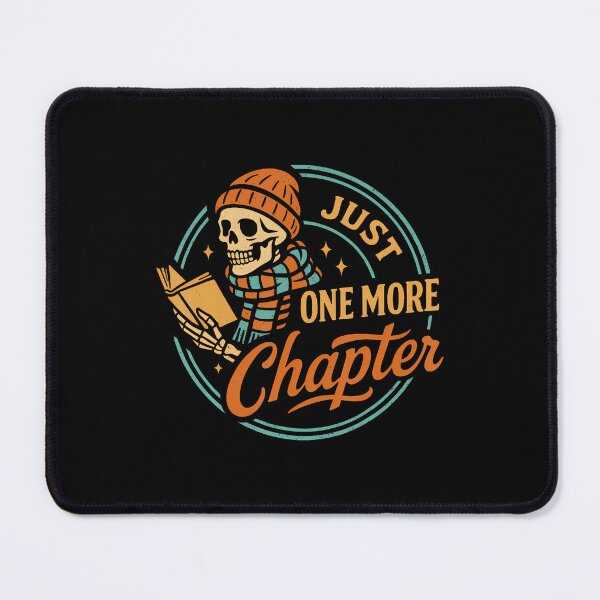Item preview, Just One More Chapter Skeleton Reading Book Scaft Beanie designed and sold by ClaraTeresa1.