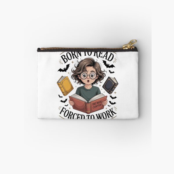 Item preview, Born To Read Forced To Work, Bookish, Funny Girl Book Lover designed and sold by HaileyRobel.