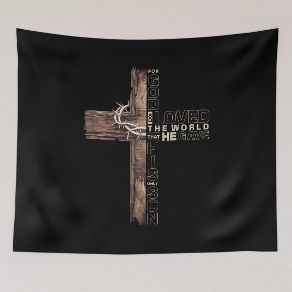 Item preview, John 316 Jesus Cross Christian Bible Verse Faith Inspired designed and sold by JosephineEdith1.