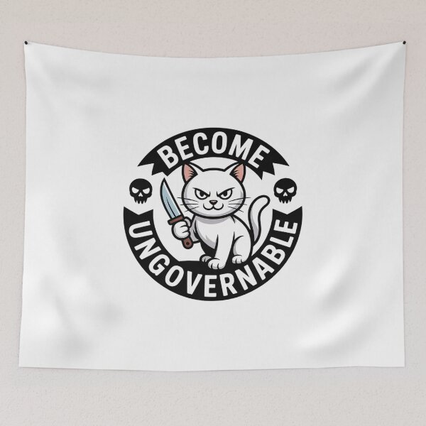 Item preview, Become Ungovernable Cat Irony And Sarcasm Funny Cat Lover  designed and sold by milanforbes.