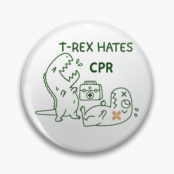 Item preview, T-Rex Hates CPR Funny Dinosaur Medical Humor designed and sold by haitrieuic96.