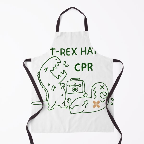 Item preview, T-Rex Hates CPR Funny Dinosaur Medical Humor designed and sold by haitrieuic96.