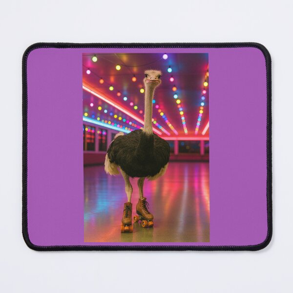 Item preview, Ostrich at the Roller Rink designed and sold by Tridentulus.