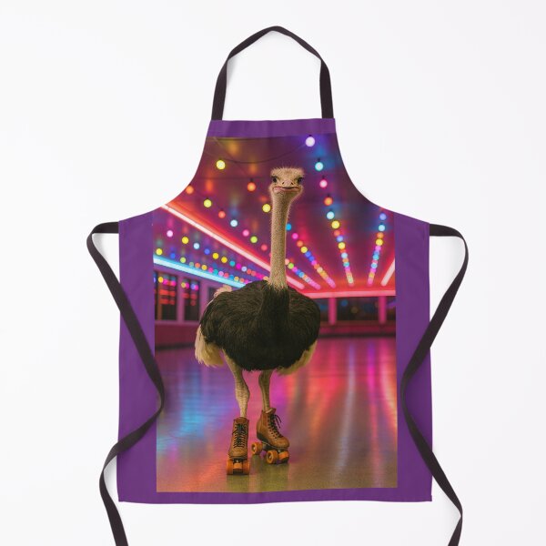 Item preview, Ostrich at the Roller Rink designed and sold by Tridentulus.