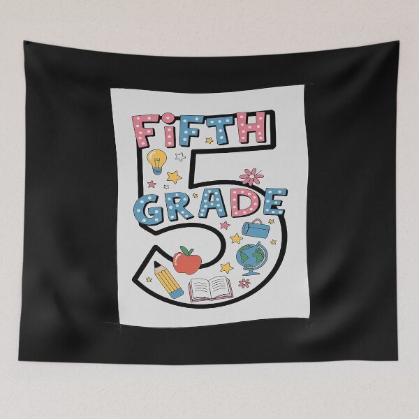 Item preview, Number 5 Fifth Grade Hello 5th Grade Squad Teacher Student designed and sold by GaryPacheco6.