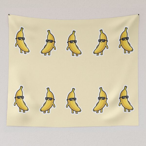 Item preview, Double Banana Duo – Cheeky Cool Cartoon Fruit  designed and sold by Whisky1111.