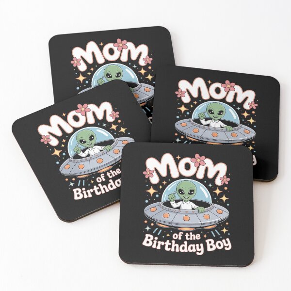 Item preview, Funny Mom Of The Birthday Boy Party Space Bday Alien UFO  designed and sold by MinaReinger.