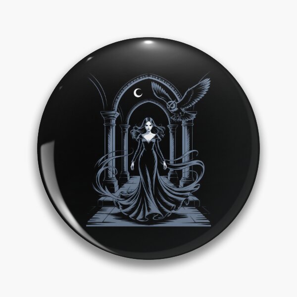Item preview, Gothic Witch And Owl Dark Moon Fantasy designed and sold by StaceyALangner1.