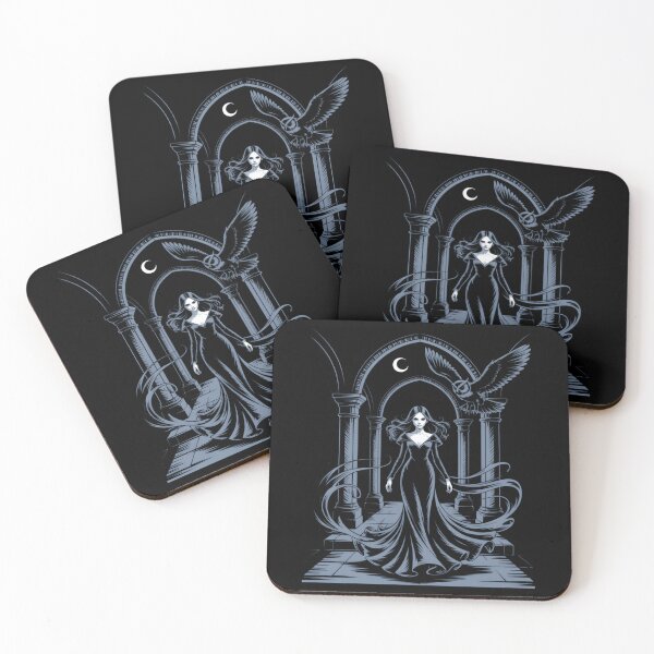 Item preview, Gothic Witch And Owl Dark Moon Fantasy designed and sold by StaceyALangner1.