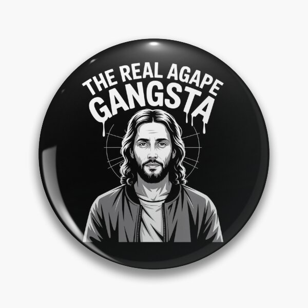Item preview, Funny Jesus Agape Love Gangsta Christian Faith gift designed and sold by milanforbes.