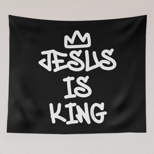 Item preview, Jesus Is King Graffiti Style Christian Streetwear Art designed and sold by CarmelaConstan.