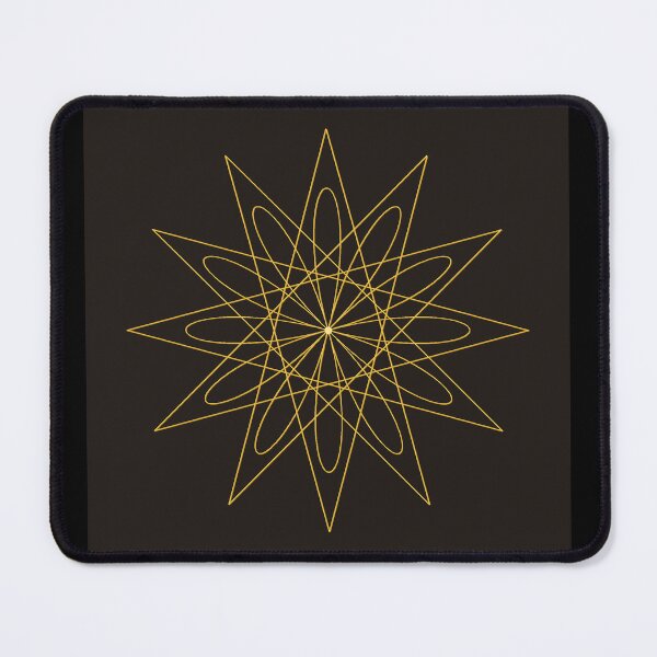 Item preview, Golden Linework Star Pattern – Modern Geometric Art designed and sold by Taylored Harmony.