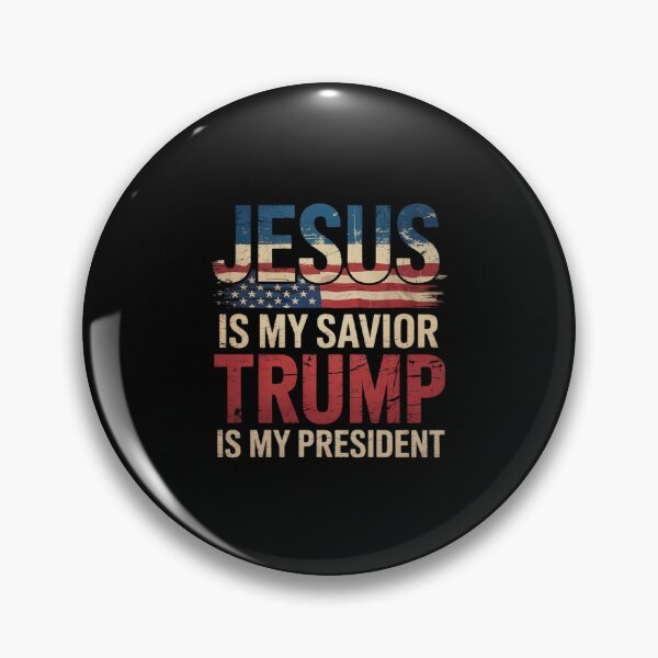 Item preview, Jesus Is My Savior Trump Is My President trump flags USA Women Kids Men1  designed and sold by EllinoKlemo.