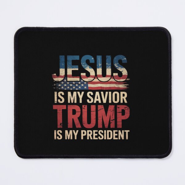 Item preview, Jesus Is My Savior Trump Is My President trump flags USA Women Kids Men1  designed and sold by EllinoKlemo.