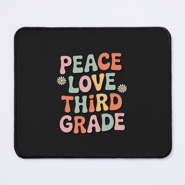 Item preview, Peace Love 3rd grade Cute Groovy First Day of Third grade designed and sold by GaryPacheco6.