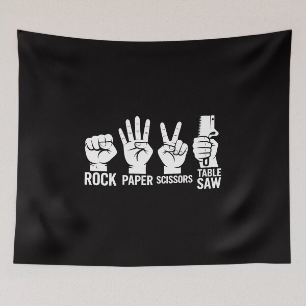 Item preview, Carpenters Rock Paper Scissor Table Saw Fathers Day designed and sold by margaridroso.
