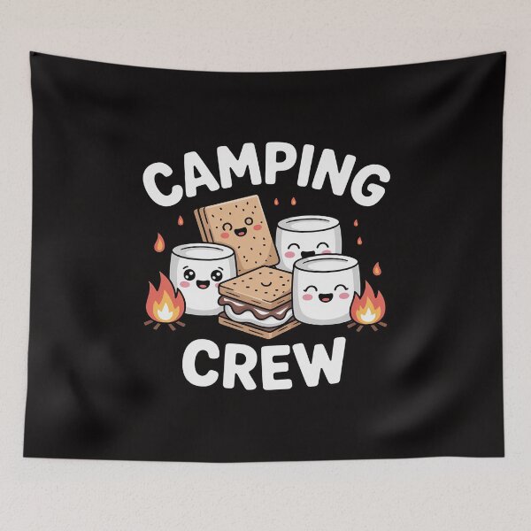 Item preview, Camping Crew Smore Campfire Group Squad Team Kids Men Women designed and sold by margaridroso.