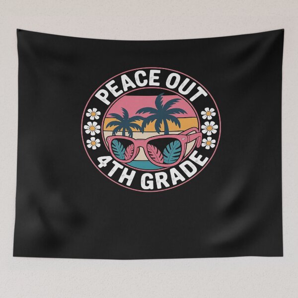 Item preview, Peace Out 4th Grade Graduation Vacation Groovy Sunglasses designed and sold by JessicaWalshdf.