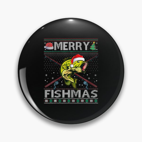 Item preview, Merry Fishmas Bass Fish Fishing Christmas Ugly 	 Xmas designed and sold by ChantelNicole.