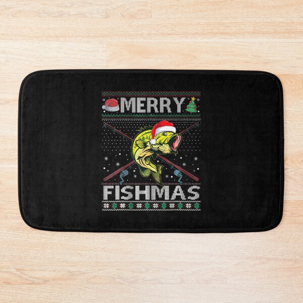Item preview, Merry Fishmas Bass Fish Fishing Christmas Ugly 	 Xmas designed and sold by ChantelNicole.