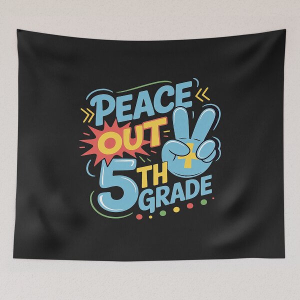 Item preview, Peace Out 5th Grade Funny End Of School Year designed and sold by JessicaWalshdf.