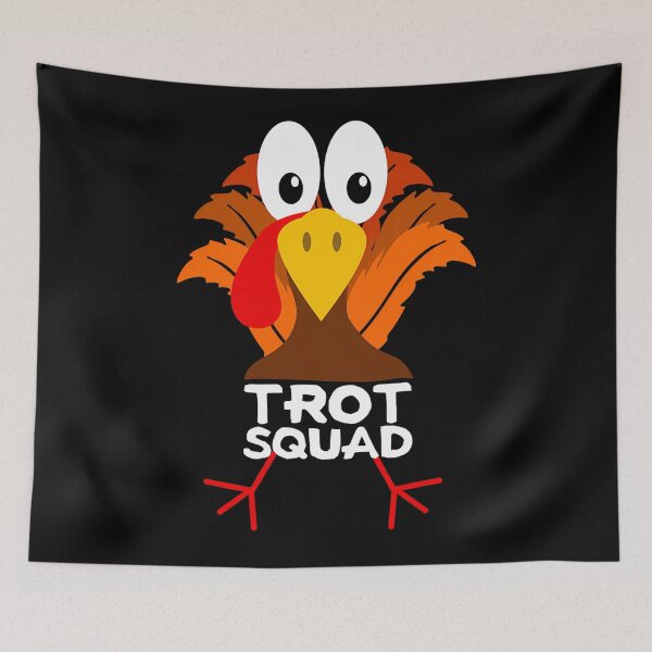 Item preview, 80s Fall Gobble Happy Trot Squad Cute Thanksgiving designed and sold by CalvinVanAuken.