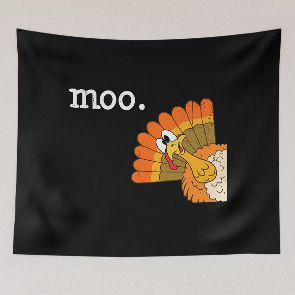Item preview, Turkey Funny Cow Holiday Festive Moo 90s Thanksgiving Day designed and sold by rebeccathanuos.