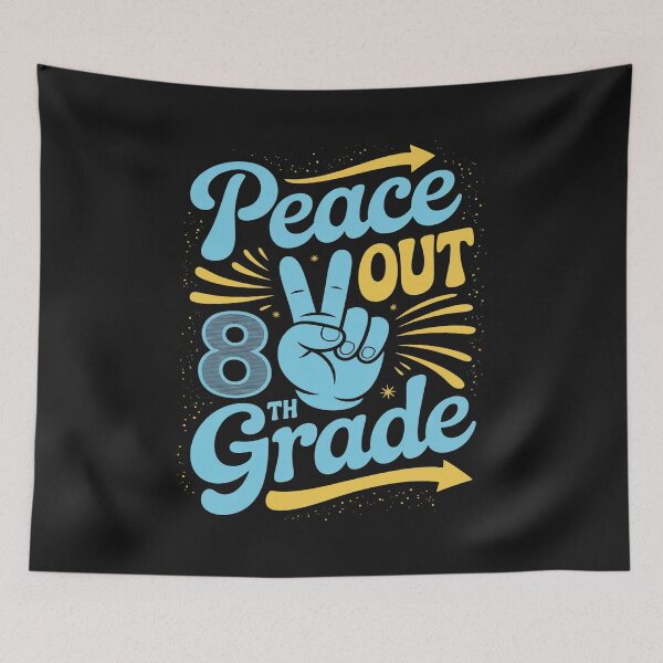 Item preview, Peace Out 8th Grade Funny End Of School Year Teacher Student designed and sold by GaryPacheco6.
