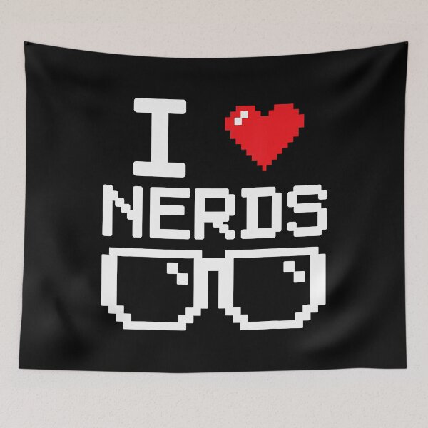 Item preview, I Love Nerds I Heart Nerds For Science Book Knowledge Geeks designed and sold by ChantelNicole.