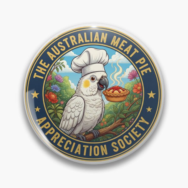 Item preview, The Meat Pie Cockatoo designed and sold by The Australian Meat Pie Appreciation Society.